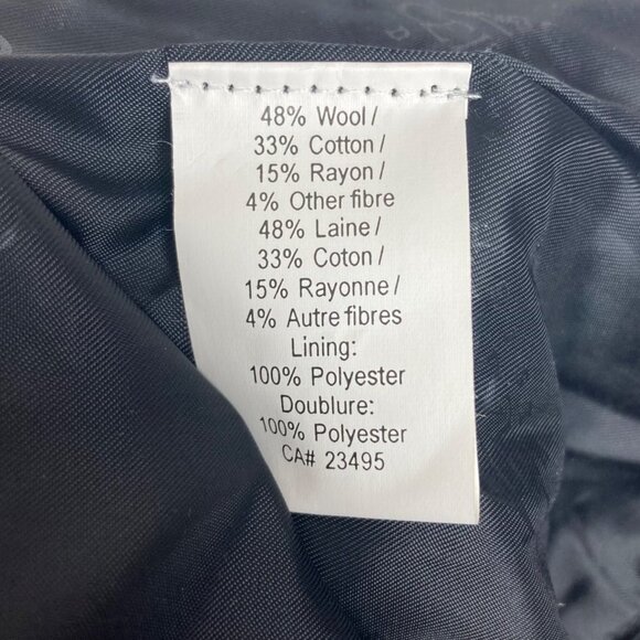 Vintage Icelandic Design Sweater Coat Cardigan Jacket Large Black Red Lined - Picture 5 of 13